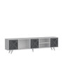 Hanah Home Sinef Soporte de TV Blanco y Antracita